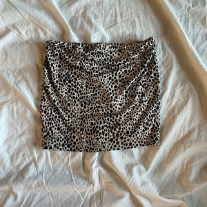 Forever 21 cheetah print tube top